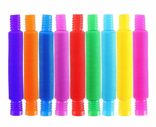 Rainbow Expandable Pipes - Set of 12/Individual Colours