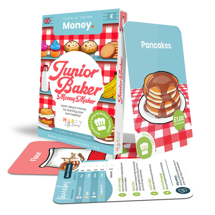 Happy Little Doers Junior Baker Money Maker Flashcards for Kids