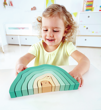 Load image into Gallery viewer, Hape Arctic Polar Bear Stacking Blocks