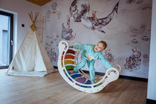 Load image into Gallery viewer, KateHaa Waldorf Inspired XXL Rainbow Rocker Age 0-12