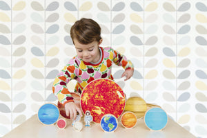 Freckled Frog Travelling Space Wooden Planets - Isaac’s Treasures