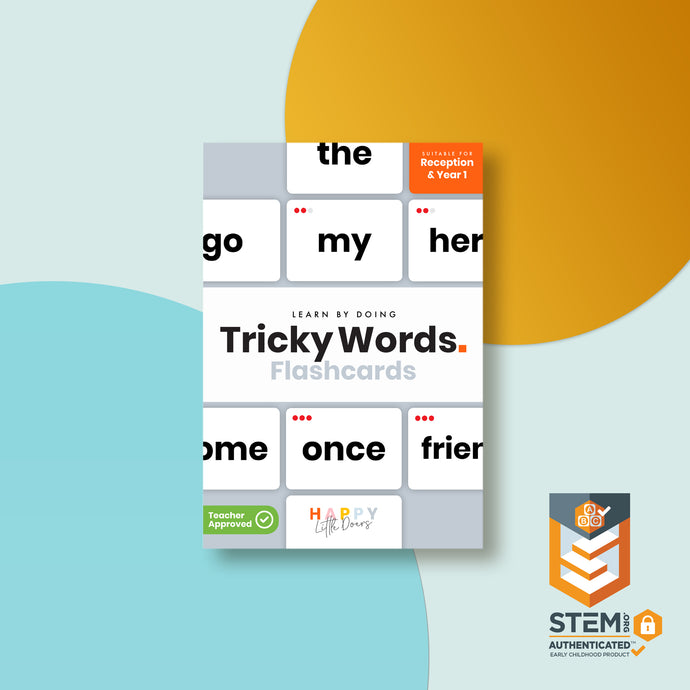 Happy Little Doers Tricky Words Flashcards - Reception & Year 1