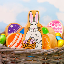 Load image into Gallery viewer, Lanka Kade Natural White and Pink Easter Bunny