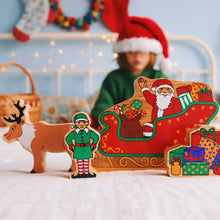 Load image into Gallery viewer, Lanka Kade Natural red Father Christmas in a Sleigh