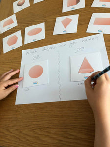 TEDDO PLAY 20 LEARNING CARDS MINI SET - More than just Shapes - 2D & 3D Shapes with Facts
