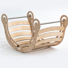 Load image into Gallery viewer, KateHaa Waldorf Inspired FOLDABLE XXL Natural Rocker Age 0-12