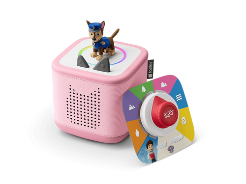 Tonies Cloud Pink Toniebox 2 Play Set with Paw Patrol Chase Tonie*PREORDER*