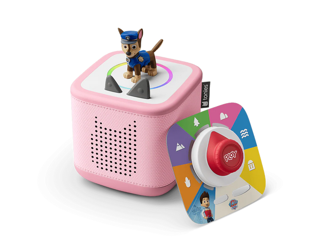 Tonies Cloud Pink Toniebox 2 Play Set with Paw Patrol Chase Tonie*PREORDER*
