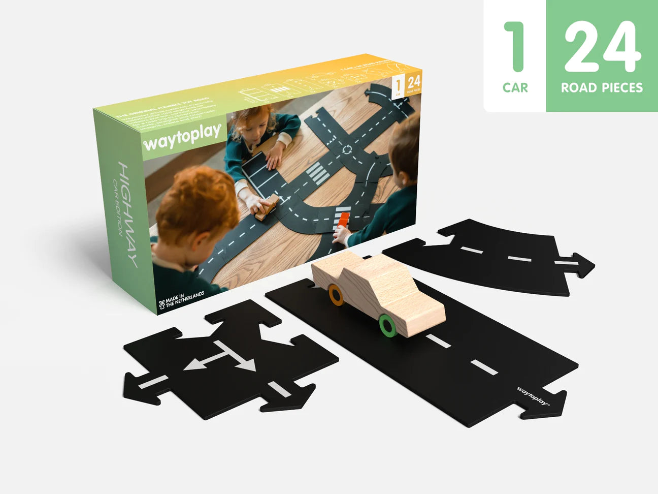 ミニカー way to play  waytoplay40 Amazon.com: Waytoplay King of The Road, 40 Piece Circuit for