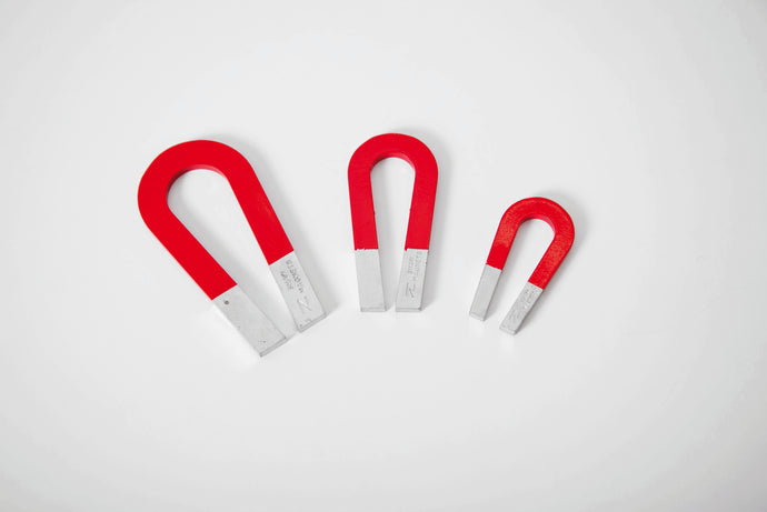 Tickit Chrome Steel Horseshoe Magnet Sets - 3 Pack
