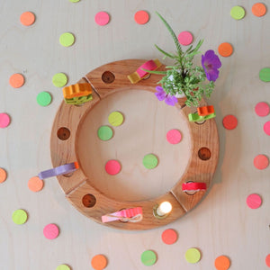 Grimm’s Wooden Confetti Dots Neon