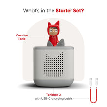 Load image into Gallery viewer, Tonies Moon Grey Toniebox 2 Starter Set &amp; Creative Tonie*PREORDER*