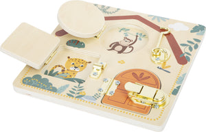 Small Foot Latches and Locks Motor Activity Board - Safari