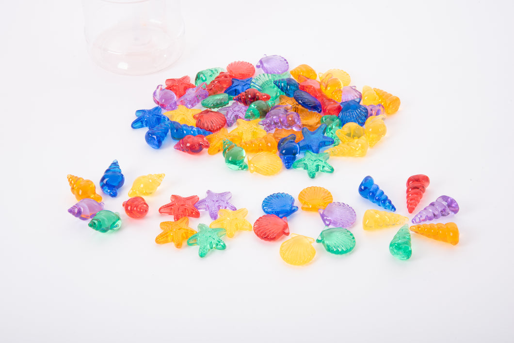 TickiT Translucent Colour Shells - Pk72