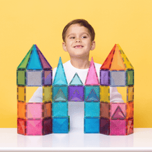 Load image into Gallery viewer, Connetix Glitter Castle Pack 48 pc