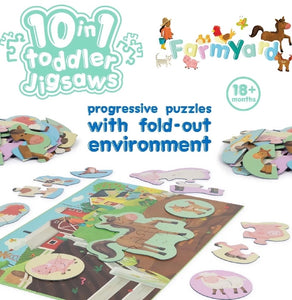 Boppi 10 in 1 Toddler Jigsaw Puzzle – Farmyard