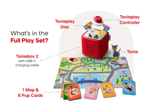 Tonies Cloud Pink Toniebox 2 Play Set with Paw Patrol Chase Tonie*PREORDER*
