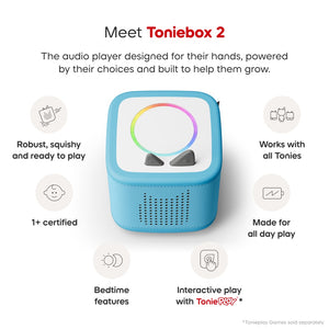 Tonies Tropical Sky Blue Toniebox 2 Starter Set & Creative Tonie*PREORDER*
