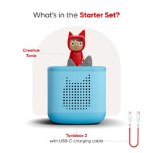 Load image into Gallery viewer, Tonies Tropical Sky Blue Toniebox 2 Starter Set &amp; Creative Tonie*PREORDER*