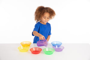 TickiT Translucent Colour Sorting Bowls - Pk6