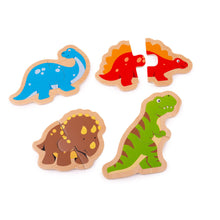 Load image into Gallery viewer, Bigjigs Two Piece Puzzles - Dinosaur