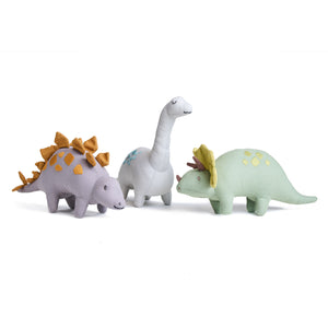 Triceratops Linen Dinosaur Toy by Threadbear
