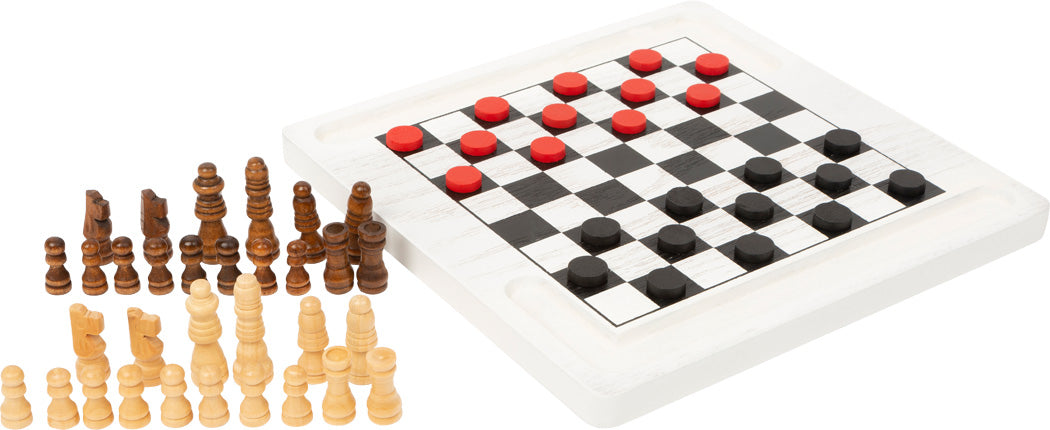Small Foot Chess and Draughts Board Game