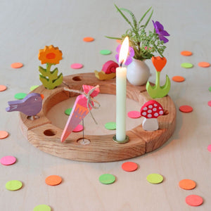 Grimm’s Wooden Confetti Dots Neon