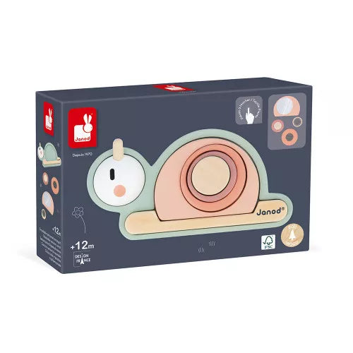 Janod Sweet Cocoon Stackable Sensory Snail Janod Sweet Cocoon Stackable Sensory Snail
