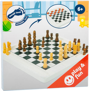 Small Foot Chess and Draughts Board Game
