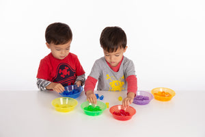 TickiT Translucent Colour Sorting Bowls - Pk6