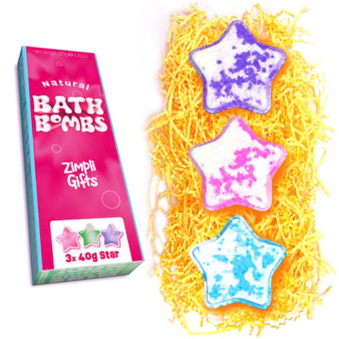 Zimpli Gifts - Star Bath Bomb Gift Set - 3 Pack