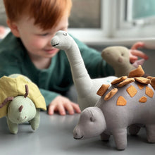 Load image into Gallery viewer, Triceratops Linen Dinosaur Toy by Threadbear