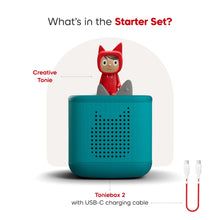 Load image into Gallery viewer, Tonies Tropical Teal Toniebox 2 Starter Set &amp; Creative Tonie*PREORDER*