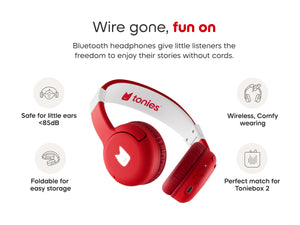 Tonies 2 Sunset Red Bluetooth Headphones*PREORDER*