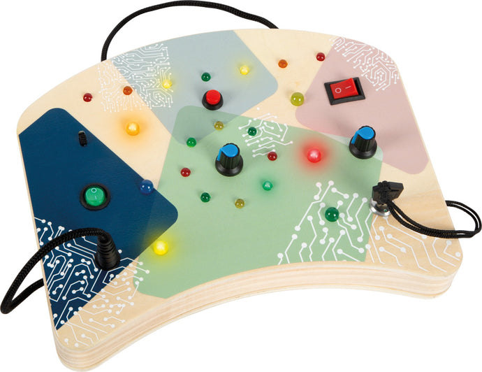 Small Foot Motor Activity Board LED Light and Switches