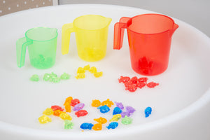 TickiT Translucent Colour Nesting Jugs - Pk3