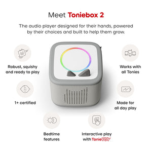 Tonies Moon Grey Toniebox 2 Play Set with Paw Patrol Chase Tonie*PREORDER*