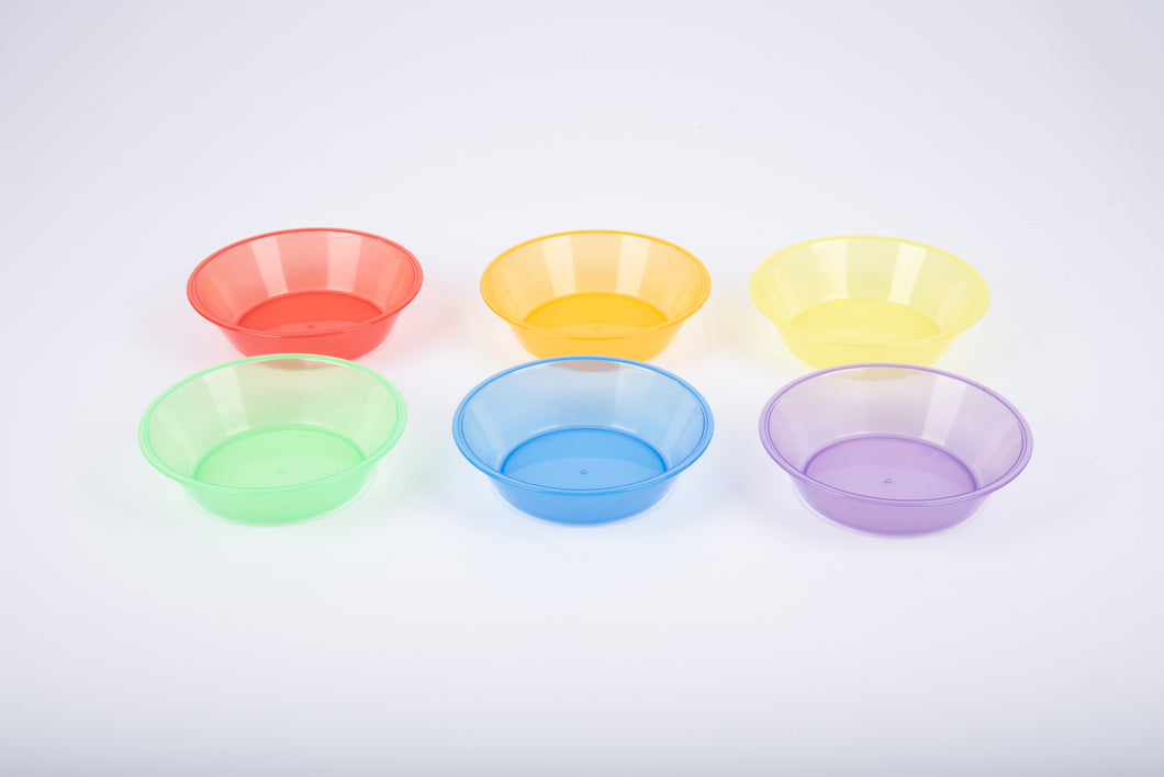 TickiT Translucent Colour Sorting Bowls - Pk6