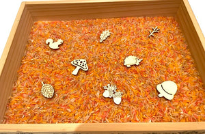 Alfie Bear 4 Seasons Sensory Rice & Loose Parts