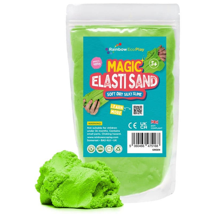 Rainbow Eco Play  Magic Elasti Sand Green – 485g