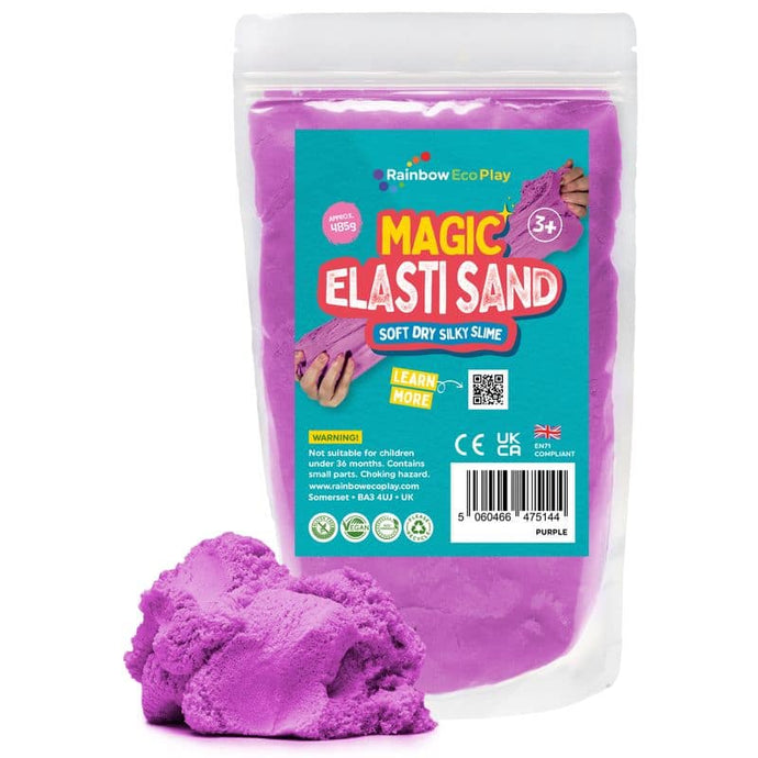 Rainbow Eco Play  Magic Elasti Sand Purple – 485g