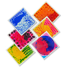 Load image into Gallery viewer, Happy Feet -Textured Liquid Sensory Mats - set of 6