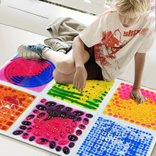 Load image into Gallery viewer, Happy Feet -Textured Liquid Sensory Mats - set of 6