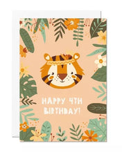 Load image into Gallery viewer, 4th Birthday | Kids Birthday Card