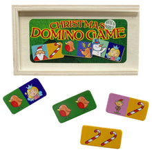 Load image into Gallery viewer, Wooden Christmas Dominoes