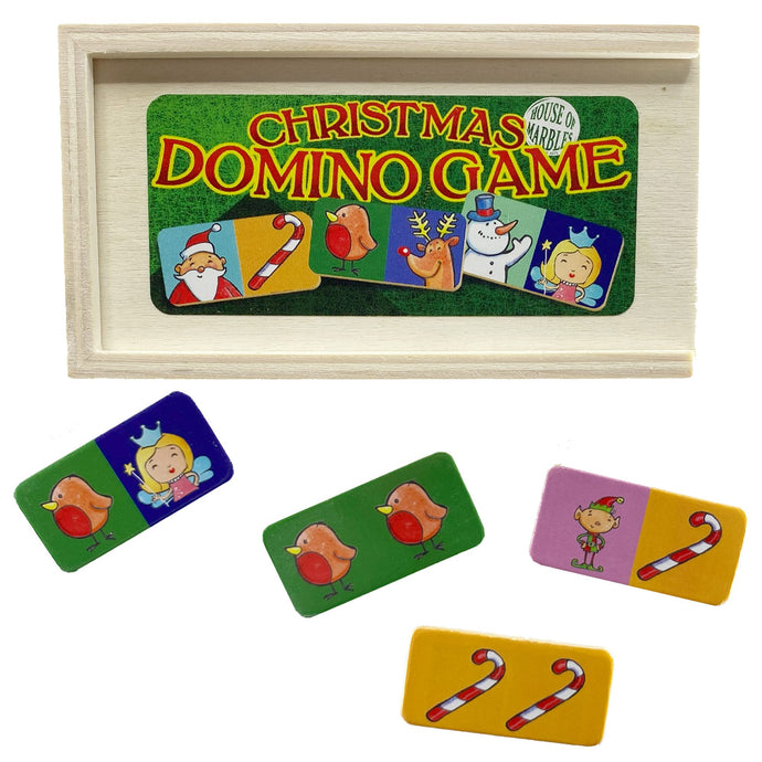 Wooden Christmas Dominoes