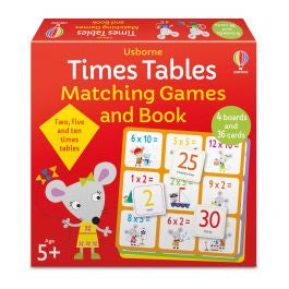 Usbourne Times Tables Matching Games and Book