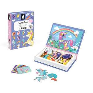 Janod Unicorns Magnetic Book