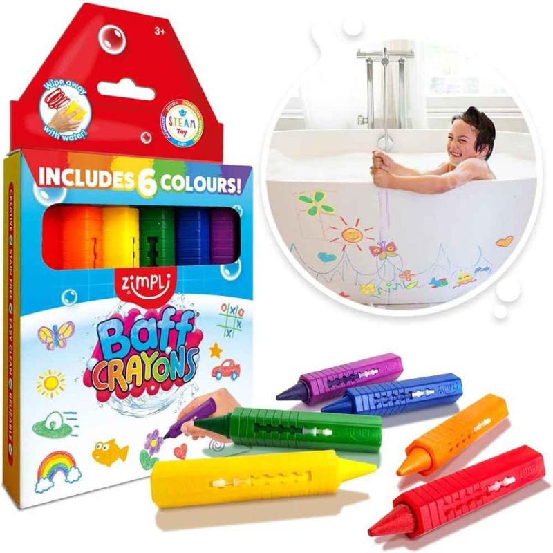 Zimpli Baff Crayons 6 Pack